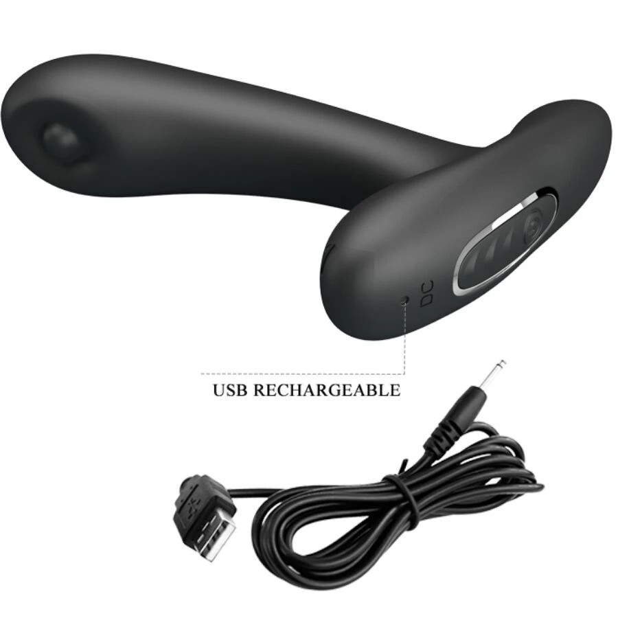 PRETTY LOVE - REMINGTON MASSAGGIATORE VIBRANTE ANALE E VAGINALE NERO